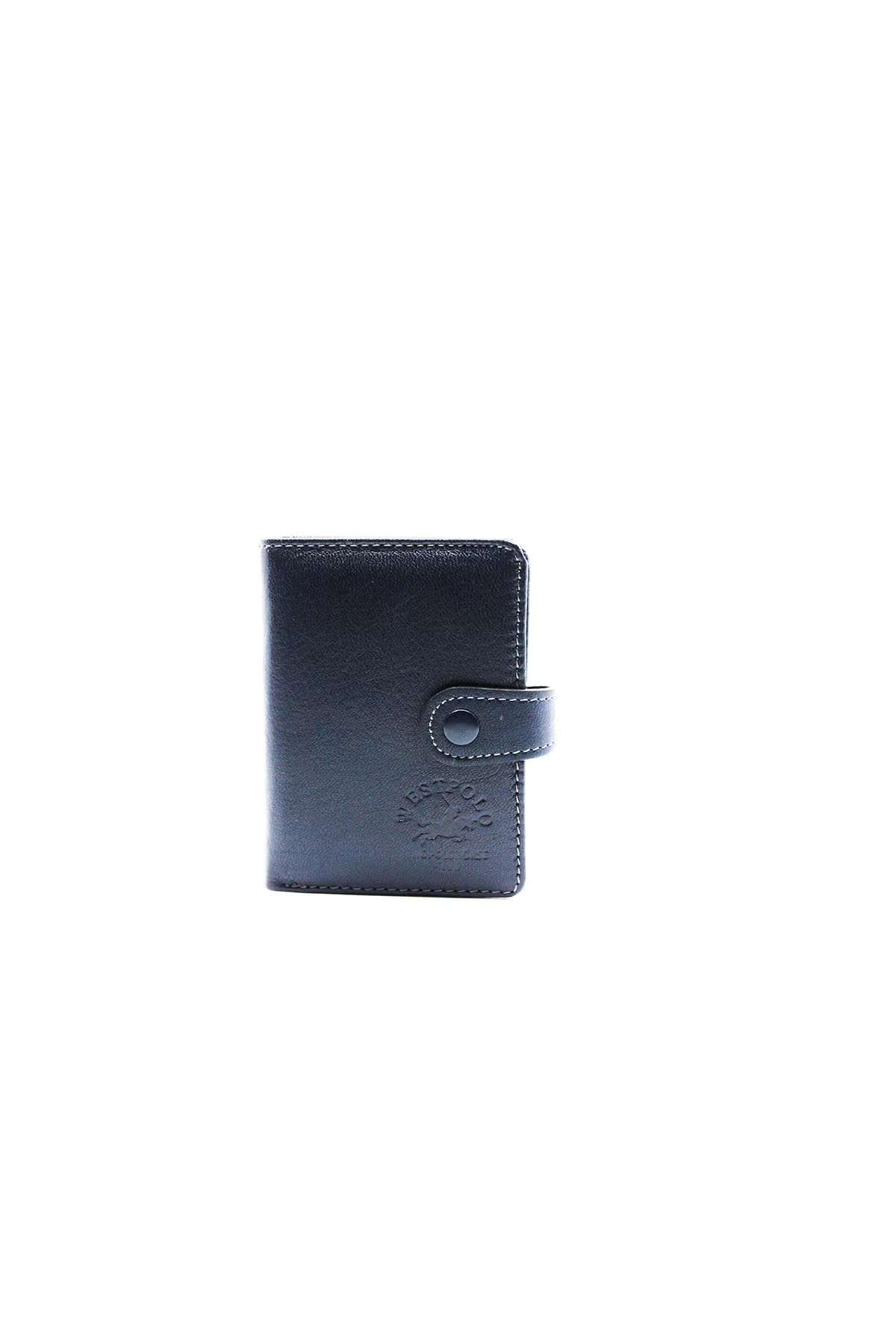 Оригинальный кожаный прозрачный мужской кошелек West Polo Navy patдолл W220455518 |