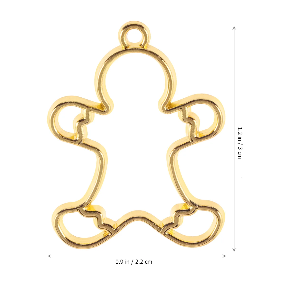 10pcs Christmas Crystal Epoxy Glue UV Resin Metal Border DIY Jewelry Necklace Making Frame Pendant Accessories