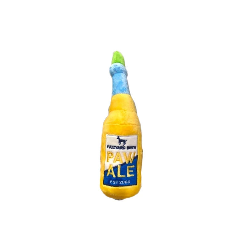 Jouet Peluche pour Chien Bouteille de Bière Grinçante - 2025 - Vêtement et accessoires pour chiens - Doglovedesign