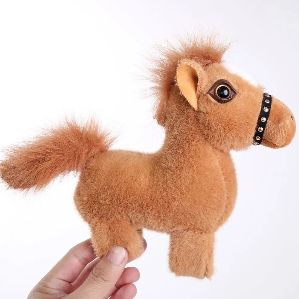 Plush Toy Wrist Style Slap Bracelet Series Cute Doll 18cm Plush Doll Slap Bracelet Soft Simulated Horse Doll Christmas Toy