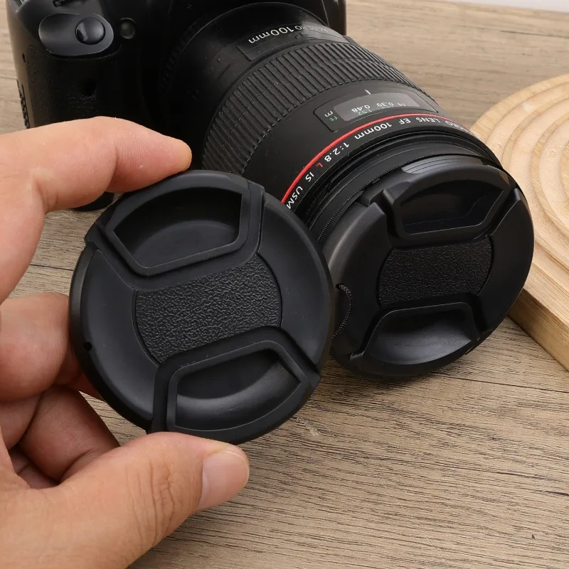 Universal DSLR Camera Lens Protection Cover - Front Lens Cap Protector