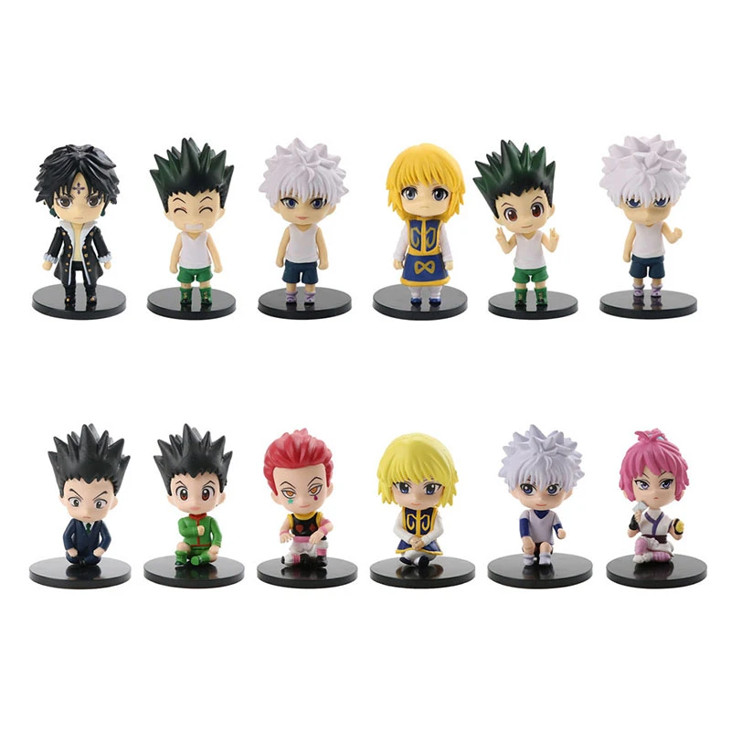 ハンター ハンターの置物 ドラゴンのキャラクター Freecss キルア ゾルディック コレクタブルモデル 6個 Null Aliexpress