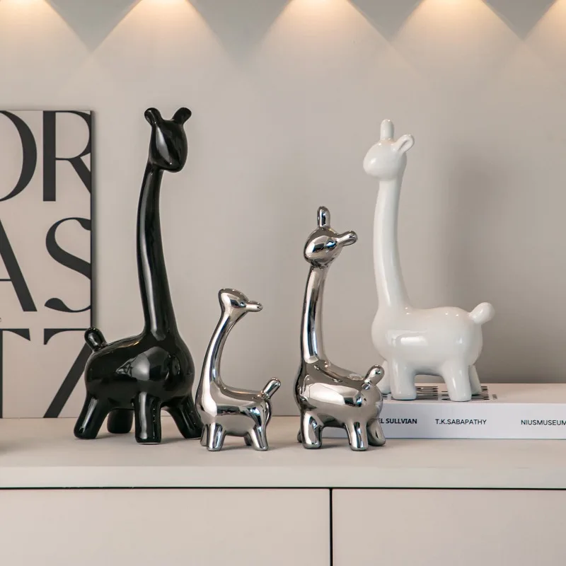 

Deer Homejewelry Ornaments Modern A Family of Four Ceramics Craft Living Room Home foyer Decoration Home Accessories Home Decor