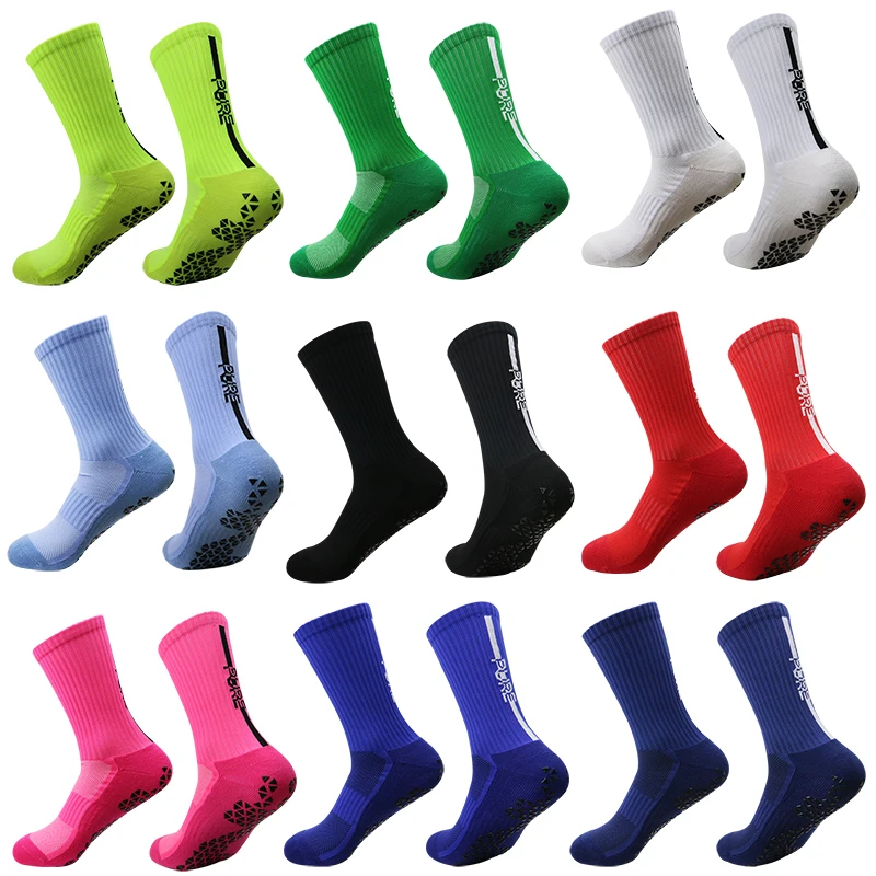 

Нескользящие футбольные носки для мужчин и женщин, нескользящие спортивные носки для футбола, баскетбола, тенниса, с рукояткой, велосипедные носки для верховой езды, 38-46, новинка, 2023