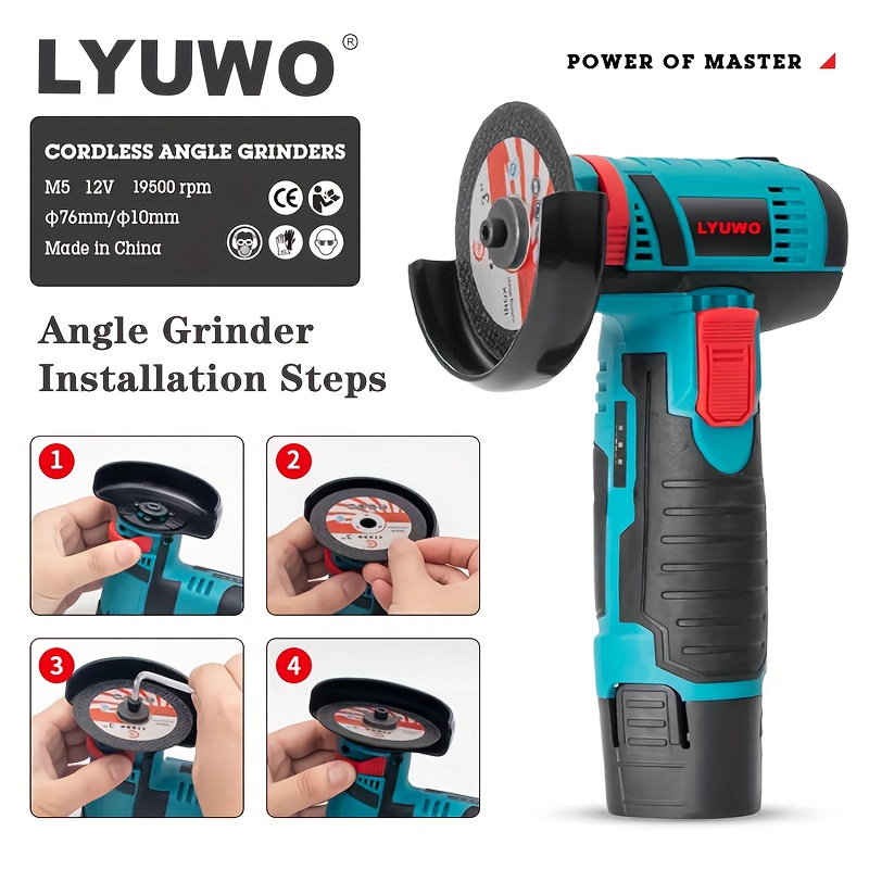Mini Lithium Angle Grinder: Compact, Portable, and Versatile for Household Tasks