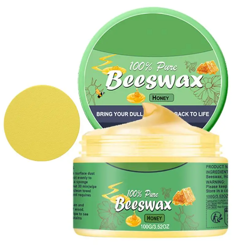 

100g Floor Wax For Wood Floors Conditioning Beewax Wood Restorer Polish Wood Furniture Protection For Home Cabinets Wood