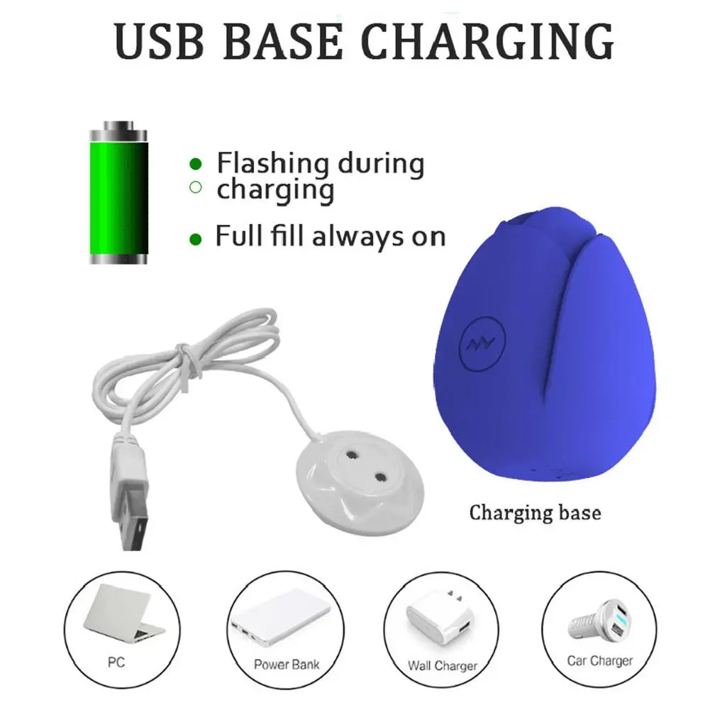 1 Pcs USB Base Charging Cable Sexy Rose Charger Accessories For NameRose Vibrator Charging Cable Dock Style D0U4