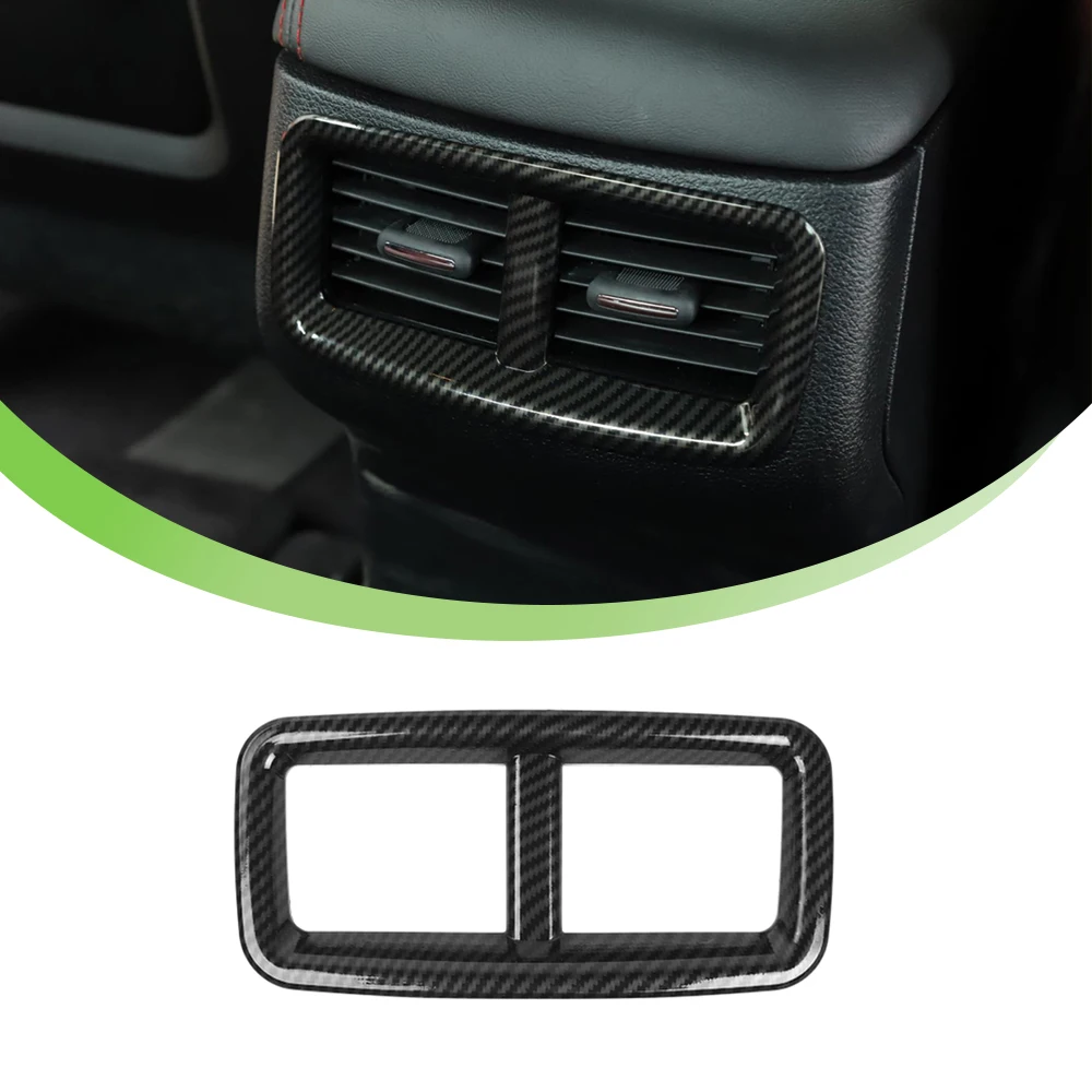 

Декоративная накладка на вентиляционное отверстие заднего сиденья, декоративная накладка для Dodge Challenger 2015-2023, аксессуары для салона автомобиля, внешний вид из углеродного волокна