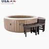 2 Medium and Tall PureSpa Benches 4 Person Above Ground Spas Seating and Storage Solution Round Spa Models with 77in Diameter 1