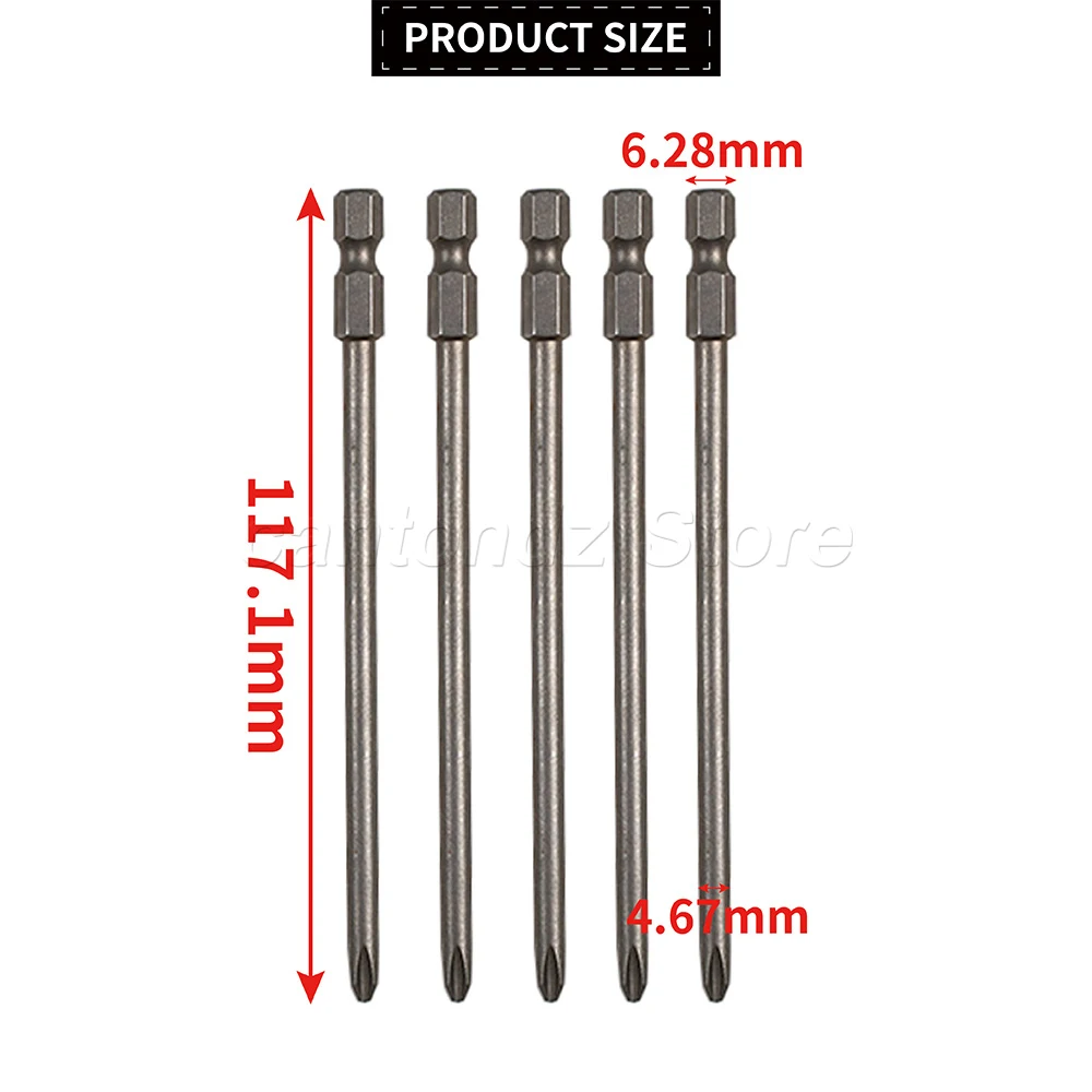 5Pieces 116mm ph2 Magnet for HILTI PH2 BIT FOR SMD 57