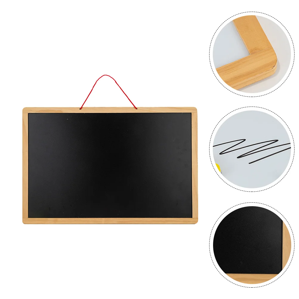 

Double-sided Blackboard Whiteboard Practical Wooden Writing Chalkboard