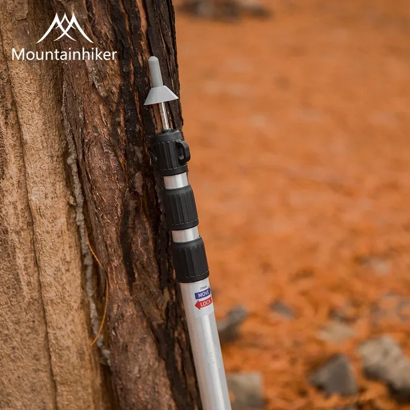 2.8M Adjustable Tent Support Rod Beach Shelter Tarp Awning Pole Aluminum Alloy for Camping