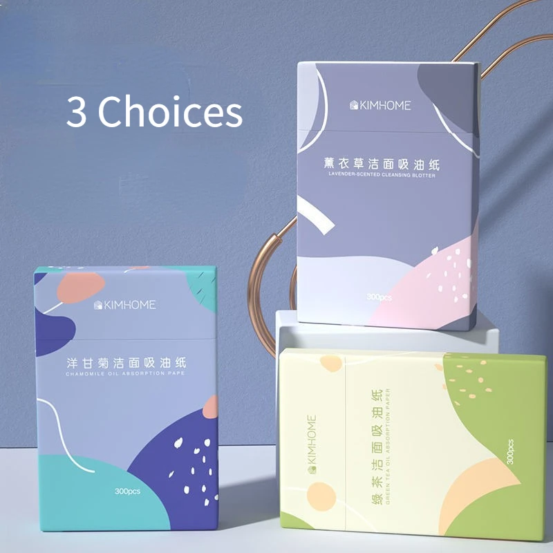 Description Picture 3 of item100/300pcs Facial Oil Blotting Sheets Face Makeup Paper Absorbent Women Face Control Paper Oil Cleansing Cosmetic Beauty Tools