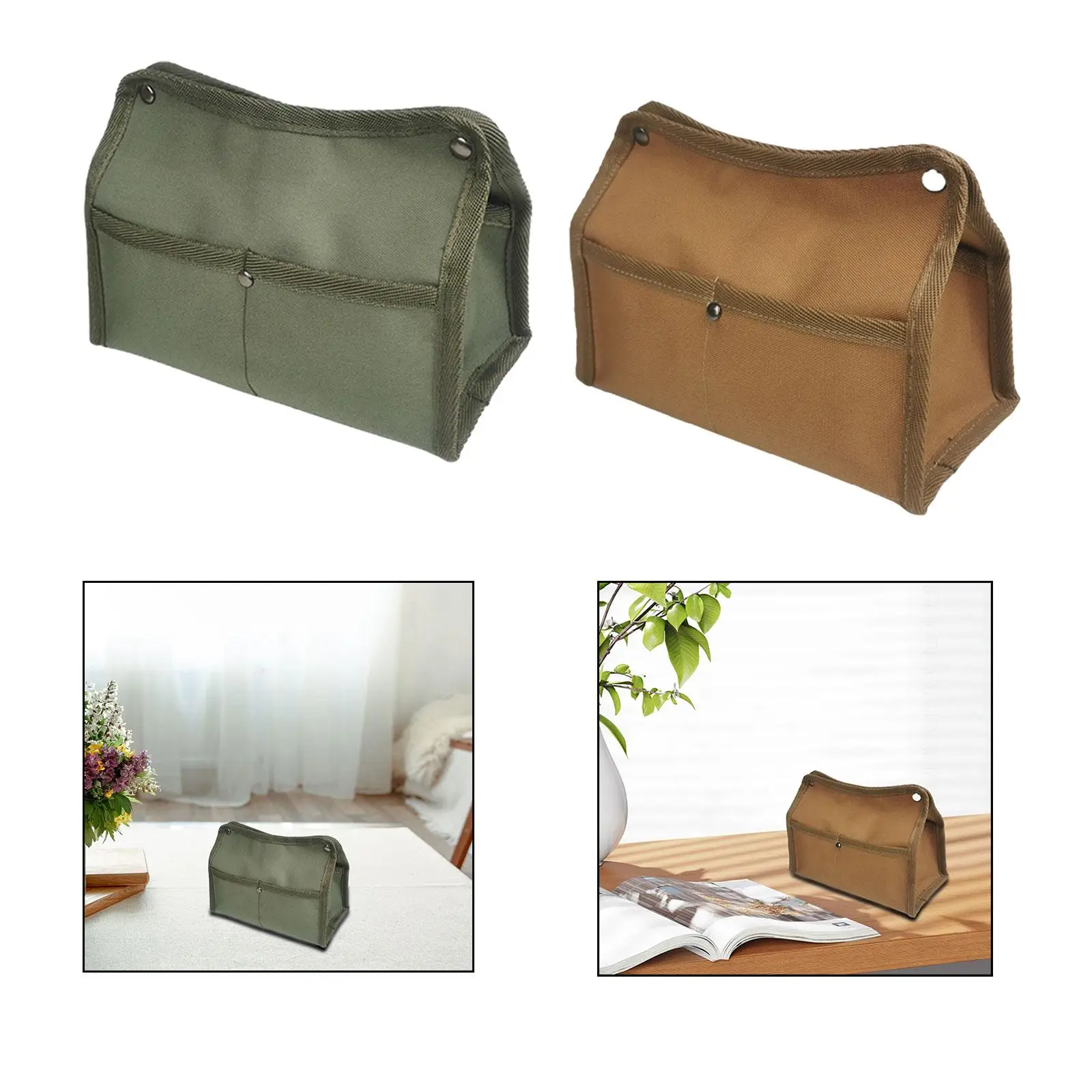 Outdoor Camping Wet Tissue Box Portable Napkin Canvas Paper Towel Wipe Case Bag for Camping Tent Travel Home Hiking Holiday Gift