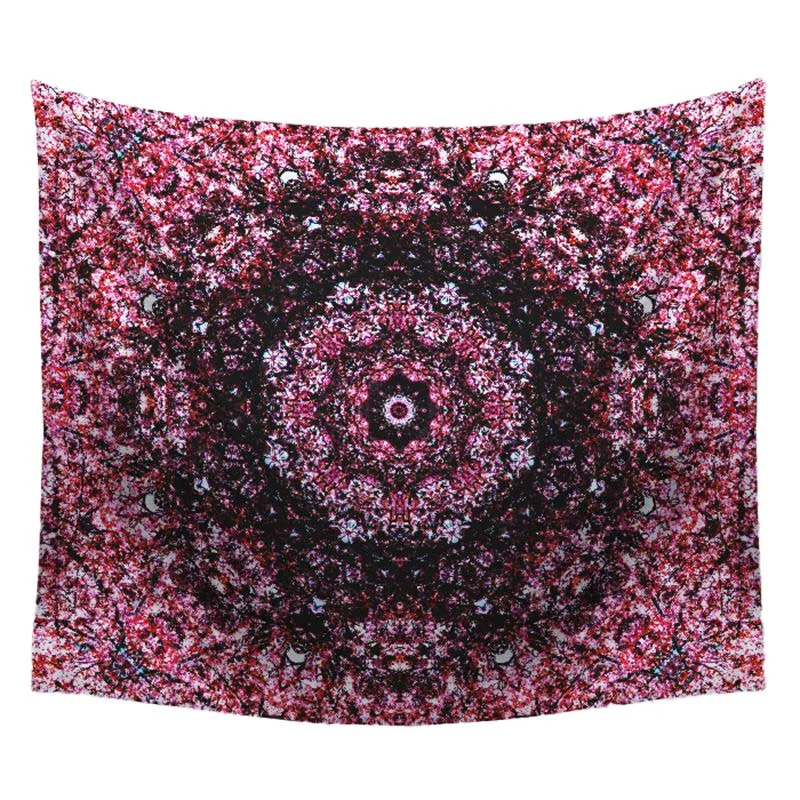 

130x150cm Mandala Indian Tapestry Wall Hanging Bohemian Beach Towel Polyester Thin Blanket Yoga Shawl Mat Blanket Home Decor