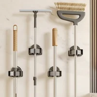 Mop Wall-mounted Clip, Mop Rack Hook, Bathroom Storage Rack, Mop Cloth Clip, Broom Fixed Storage Rack, Kitchen Cloth Rack