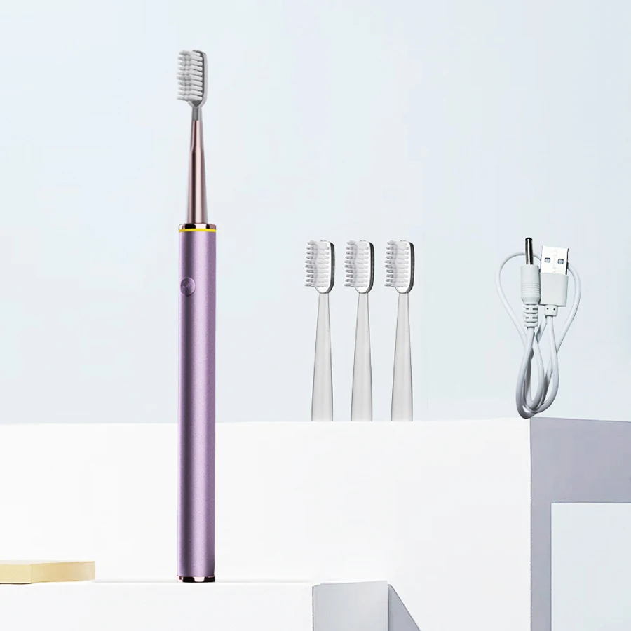 Intelligent electric toothbrush with DuPont soft hair and multiple adjustable settings for couples 6