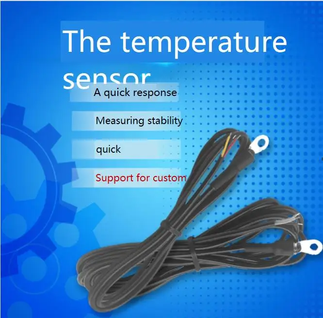 

DL-DS18B20-M4 Wire Ear Fixed Digital Temperature Sensor Probe Detection Line Data Acquisition Copper Nose