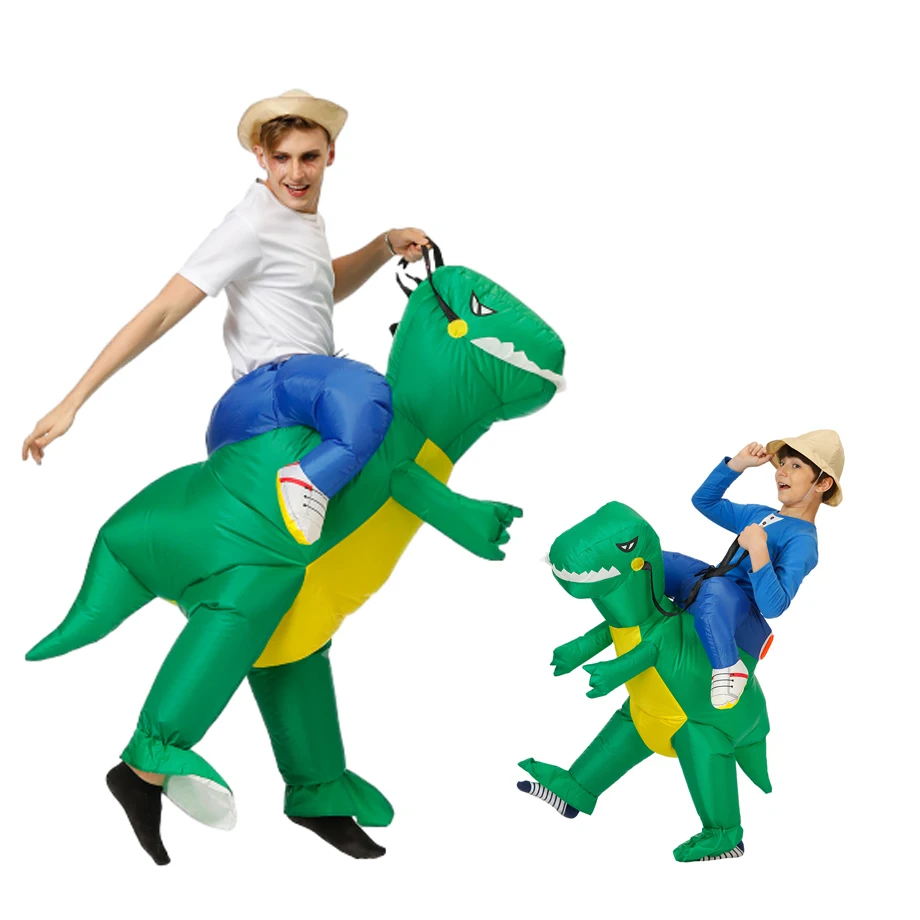 

Adult Kids Chase Game Children's Day Birthday Party Cosplay Cartoon Animal Rabbit Tyrannosaurus Rex Dinosaur Inflatable Costume