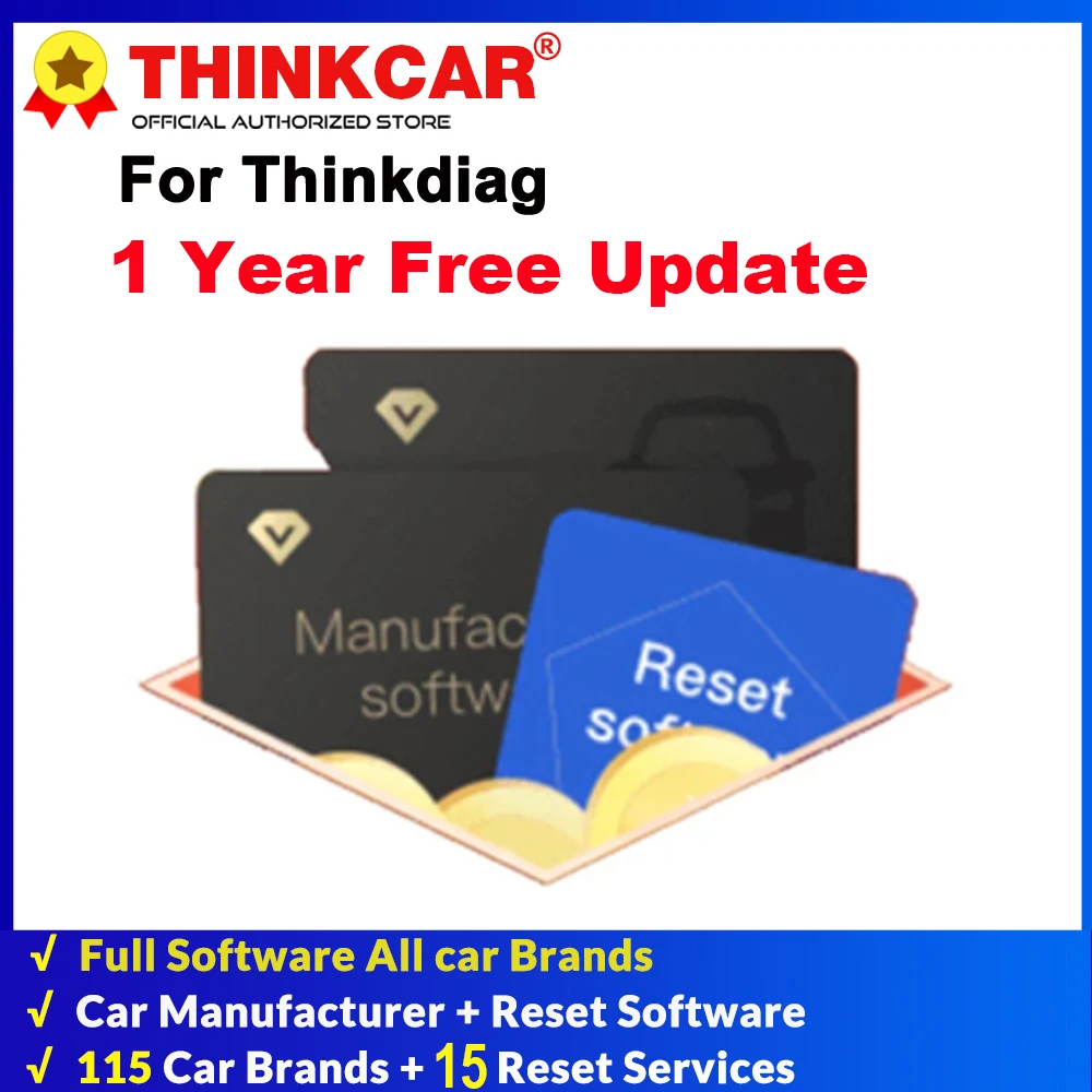 

THINKCAR Thinkdiag All software for 1 Year Open Car Manufacturer 15 Reset Software Activate full Software for Thinkdiag