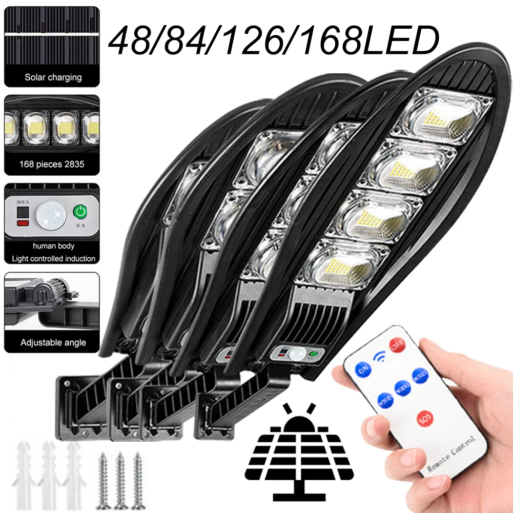 LED Solar Wall Light IP65 Waterproof Motion Sensor Solar Street Light Multifunction Security Wall for Garden Patio Path