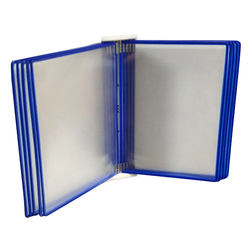 Wall File Hanging Folder Organizer Plastic Folders Rack Document Holder Files Storage Paper Containers Mount Pocket Display 1pc 3 tier document rack file holder letter folder tray for company office