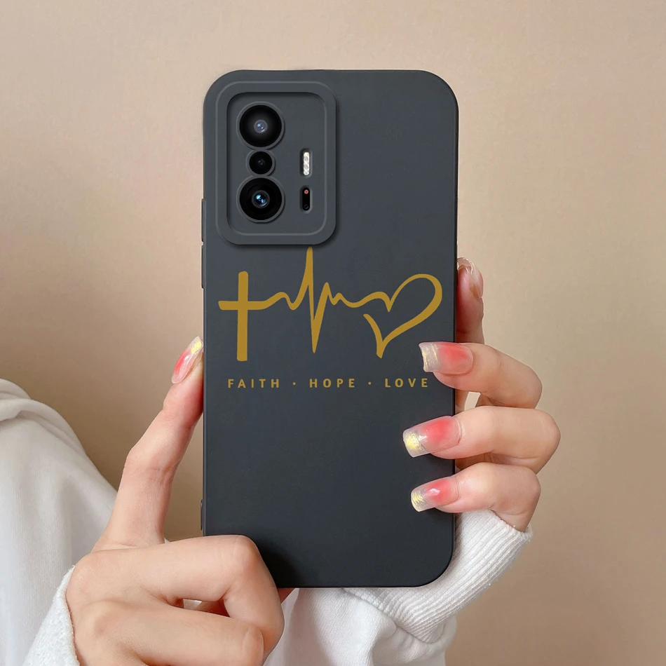 Liebe Herz Fall Für Xiaomi 11T Pro Zurück Abdeckung Weiche Flüssigkeit Silikon Voller Schutz Telefon Abdeckungen Für Xiaomi mi 11t Pro 11t Funda – Detail 11