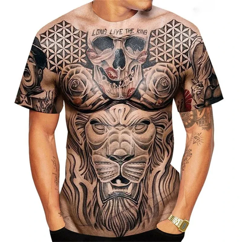 3D Printed T Shirts Men's T Shirt Clothing Summer Tops Short Sleeve Casual Tees