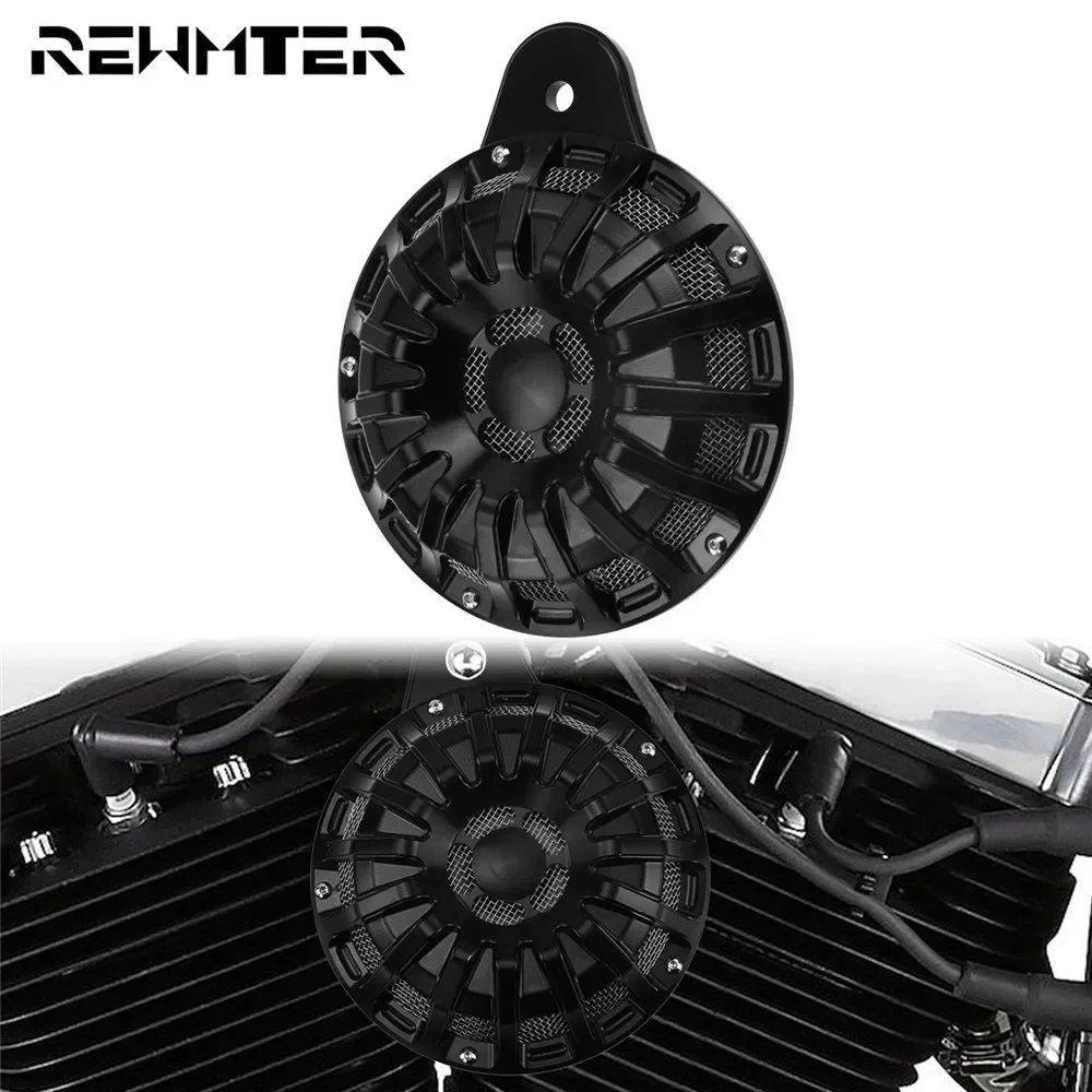 Motorcycle Electric Horn Black Horn Cover Assembly For Harley