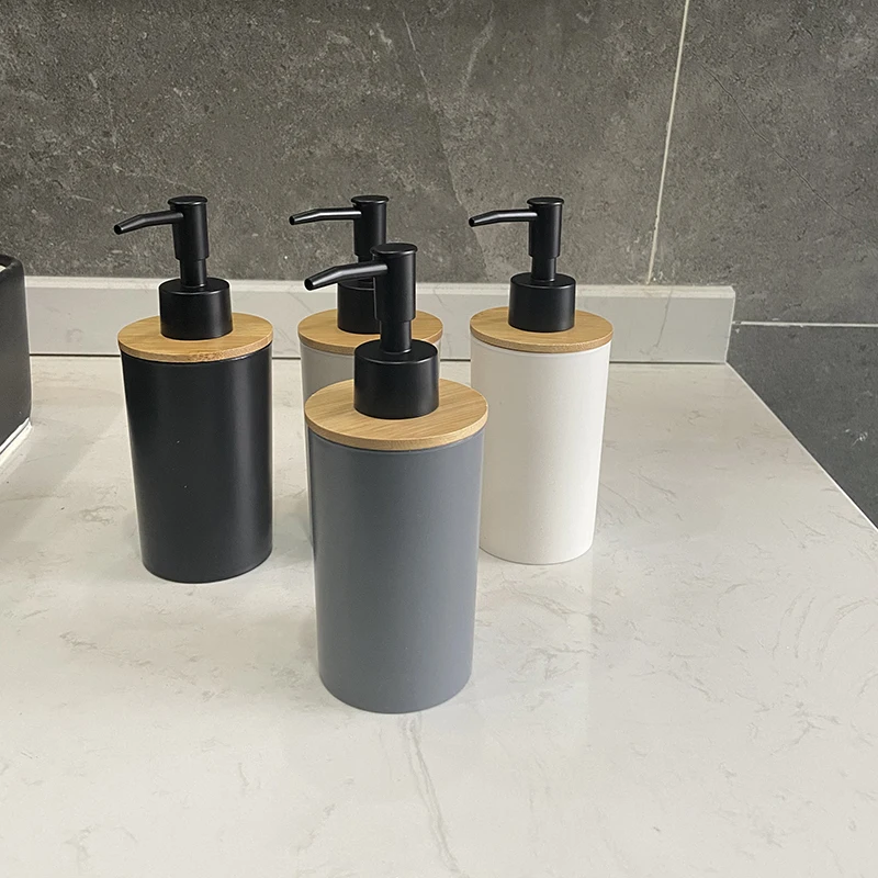 320ml plastic bathroom liquid soap dispenser hand sanitizer shower gel shampoo bottle
