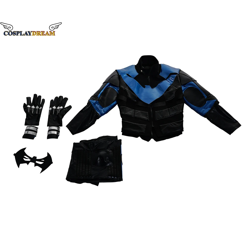 Gotham Cos Ridders Nightwing Cosplay Kostuum Jas Broek Handschoenen Masker  Outfits Halloween Carnaval Party Pak Vermomming Man Volwassen - AliExpress, image size:1000x1000