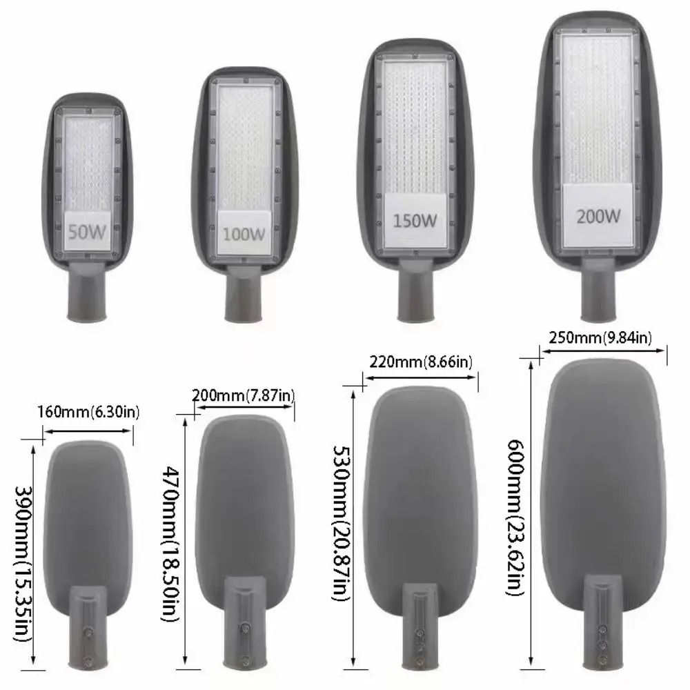 IP67 방수 LED 야외 가로등 고휘도 조절 가능 램프 암 높이 조절식 기둥 조명 램프 이중 암 램프 헤드
