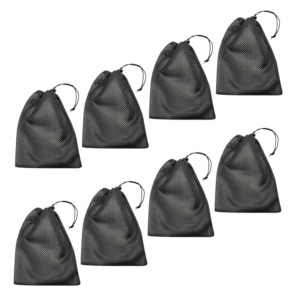 

8 Pcs Beam Port Drawstring Storage Mesh Bag Laundry Bags Polyester For Vegetable