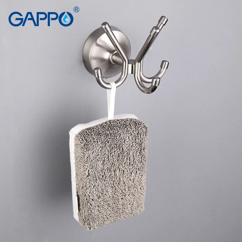 GAPPO Clothes Hanger Hook Home Storage Hanger Wall Hooks for Key Hat Bag Bathroom Towel Hook Kitchen Bedroom Wall Hook Rack