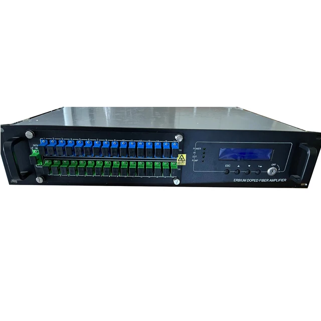 TV FTTH 16ports 23dB EDFA Optical Fiber Amplifier