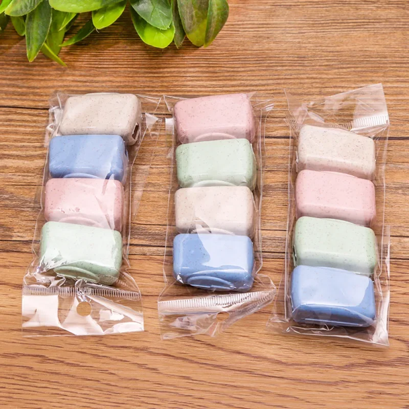 Portable Tooth Brush Cover Toothbrush Cap Travel Hiking Camping Brush Cap Toothbrush Head Holder Box Bathroom Accessories toothbrush covers toothbrush holder toothbrush case toothbrush storage box 4Pcs