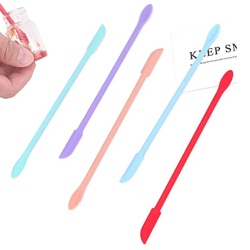 Multipurpose Beauty Spatulas silicone scraper Foundation Stirring Stick Cosmetic Base Makeup Makeup Tool
