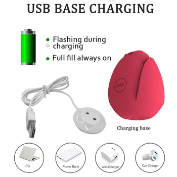 Rose Tongue Lick Sucking Vibrator for Women Intimate Goods Nipple Sucker Oral Licking G-Spot Stimulation Toys for Adults 18 5