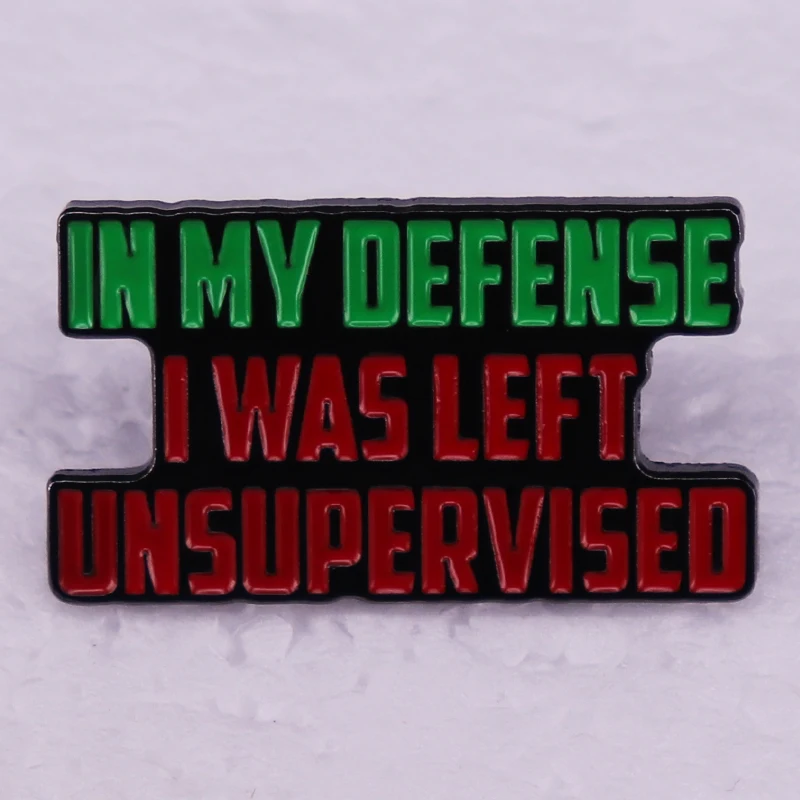 Sarcastic Enamel Pin for Troublemakers