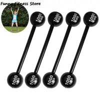 Decoration Parent-child iInteraction Fun Game Barbell Event Game Props Inflatable Barbell Simulation Gym Funny Toys 2