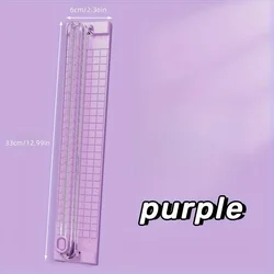 Effortless Portable Paper Cutter for School, Home, and Office Use (Purple)
