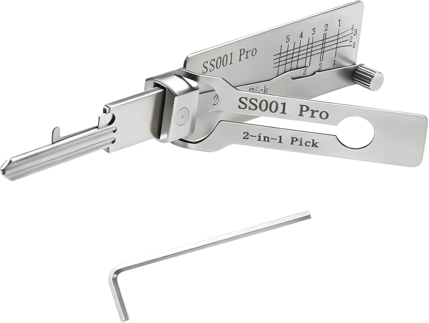 SS001 SS002 PRO 2-in-1 Stainless Steel Master Key Decoder Master Key Decoder Suitable for Opening Room Door Locks