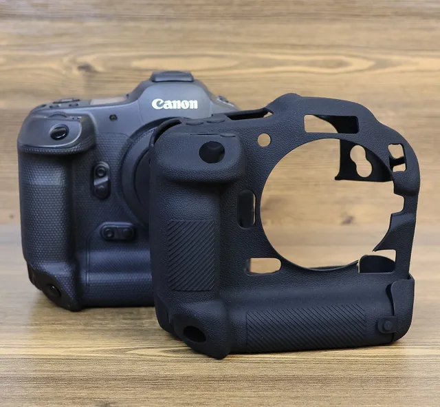 Funda de cámara para Canon EOS R10 sin espejo, funda de goma de silicona  suave antiarañazos, protector de cuerpo protector de piel, color negro