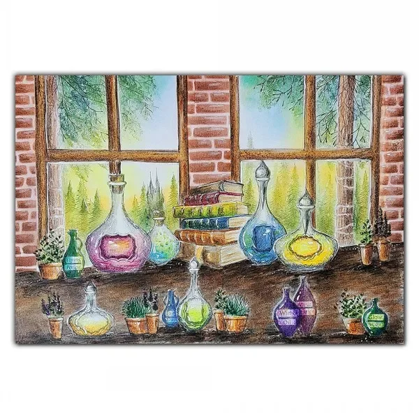 Magic Potion Bottle Clear Silicone Stamps for DIY Scrapbooking Craft Supplies Stamp Photo Album Card Making