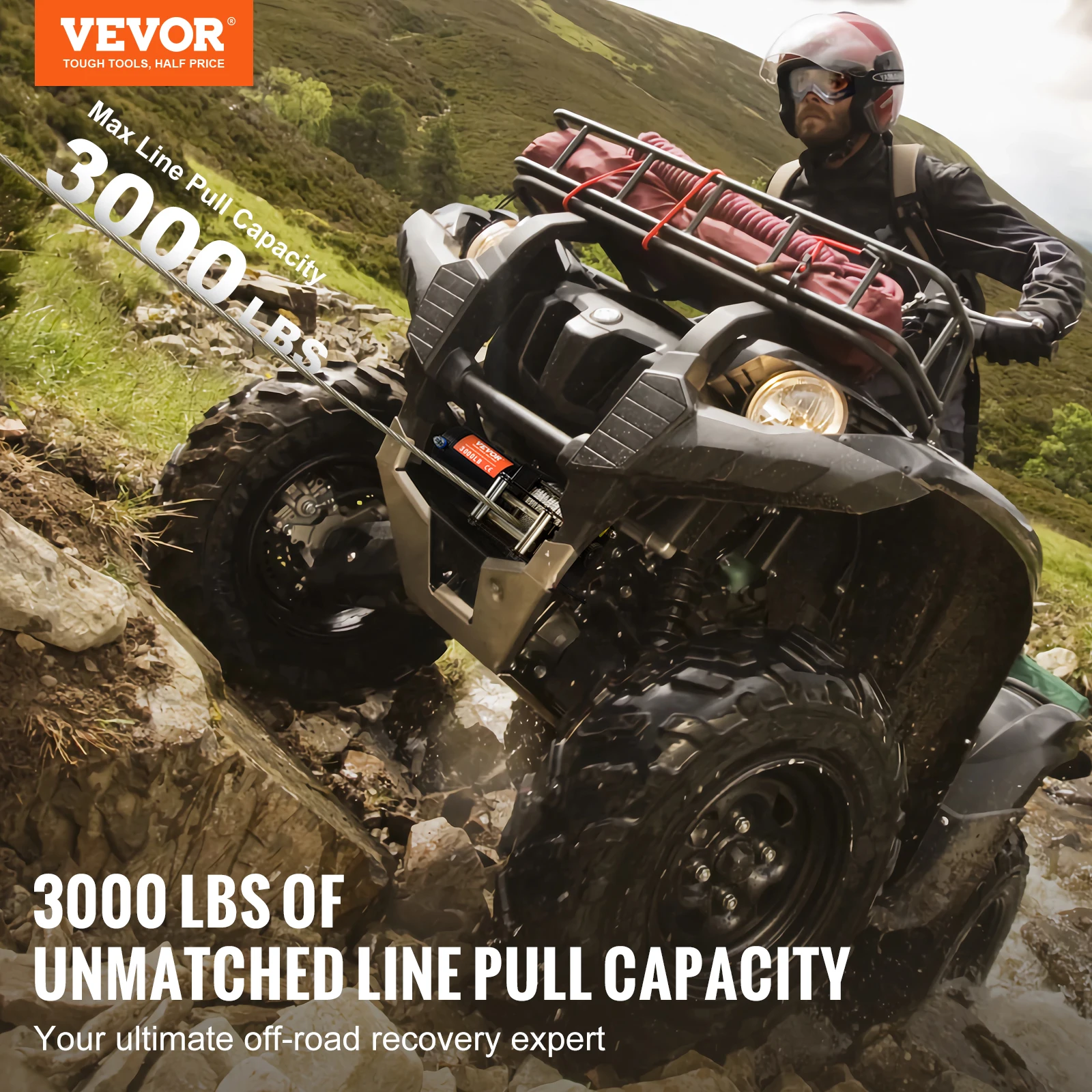 3000lbs ATV/UTV Electric Winch 2