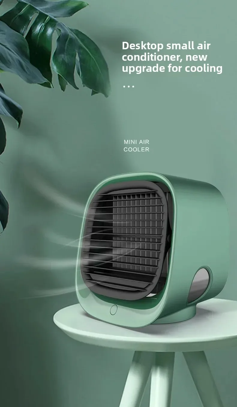 Description Picture 2 of itemMini indoor air cooling fan with spray portable household electric USB fan with cover protection spray desk fan