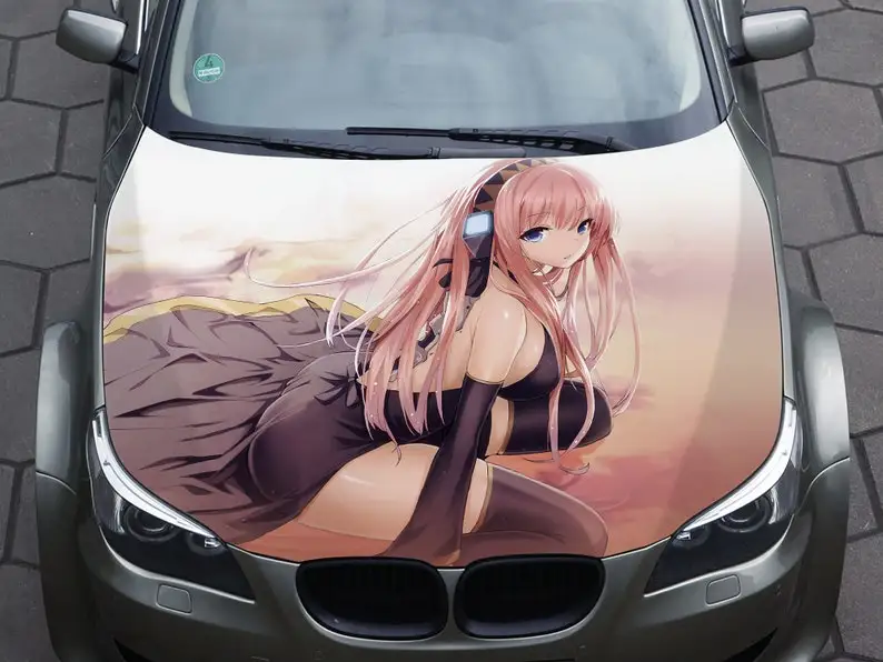 

Car Hood Decal Vinyl Sticker Graphic Wrap Decal Sexy Anime Girl Truck Decal Hood Decal Skull F150 Custom