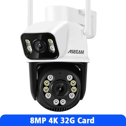 8MP 4K Wifi Camera PTZ Dual Screen AI Human Detection Auto Tracking Outdoor ONVIF CCTV Security Surveillance Camera ICSee - Image 8