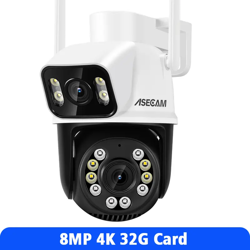 8MP 4K Wifi Camera PTZ Dual Screen AI Human Detection Auto Tracking Outdoor ONVIF CCTV Security Surveillance Camera ICSee - Image 8