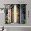 2pc,  Curtain Unique Castle Versatile Fabric,Without Electricity Birthday Party Applies to Multipurpose Event Decoration 3